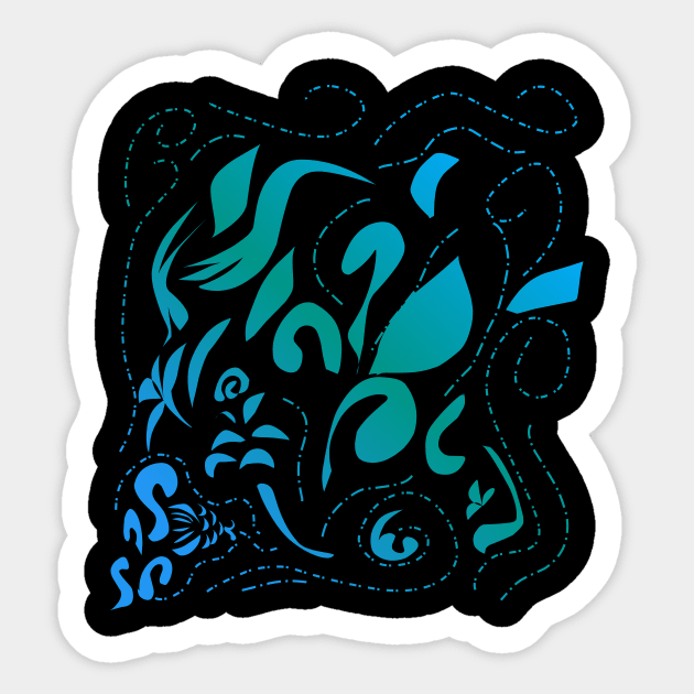 Fantasy flower Vector Sticker by Fadmel